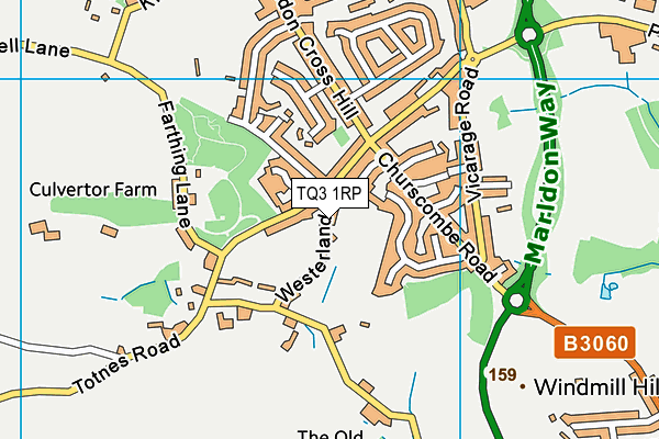 TQ3 1RP map - OS VectorMap District (Ordnance Survey) TQ3 1RP map - OS VectorMap District (Ordnance Survey)