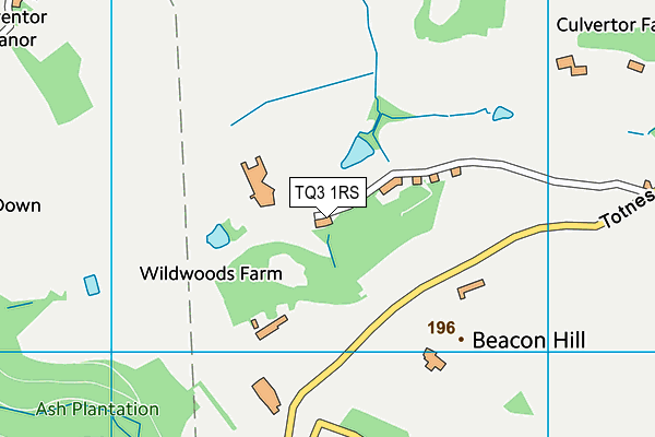 TQ3 1RS map - OS VectorMap District (Ordnance Survey) TQ3 1RS map - OS VectorMap District (Ordnance Survey)