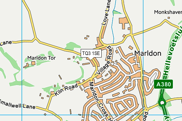 TQ3 1SE map - OS VectorMap District (Ordnance Survey) TQ3 1SE map - OS VectorMap District (Ordnance Survey)