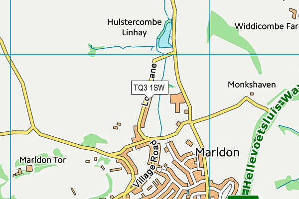 TQ3 1SW map - OS VectorMap District (Ordnance Survey) TQ3 1SW map - OS VectorMap District (Ordnance Survey)