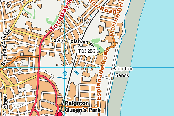 TQ3 2BG map - OS VectorMap District (Ordnance Survey) TQ3 2BG map - OS VectorMap District (Ordnance Survey)