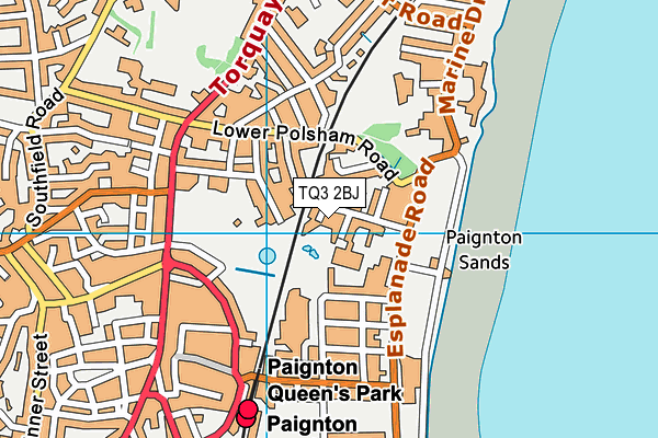 TQ3 2BJ map - OS VectorMap District (Ordnance Survey)
