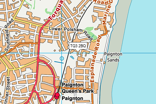 TQ3 2BQ map - OS VectorMap District (Ordnance Survey)