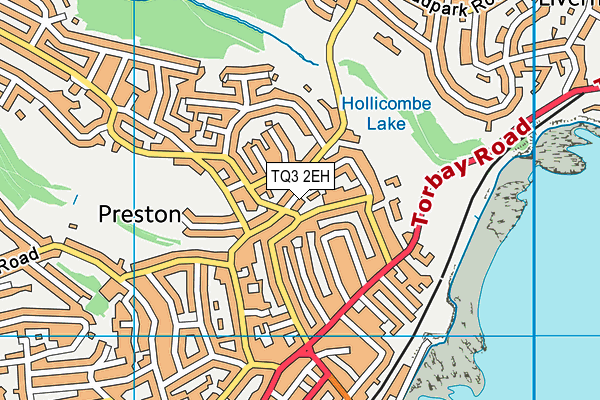 TQ3 2EH map - OS VectorMap District (Ordnance Survey)
