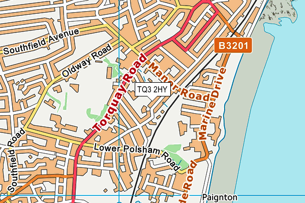 TQ3 2HY map - OS VectorMap District (Ordnance Survey) TQ3 2HY map - OS VectorMap District (Ordnance Survey)