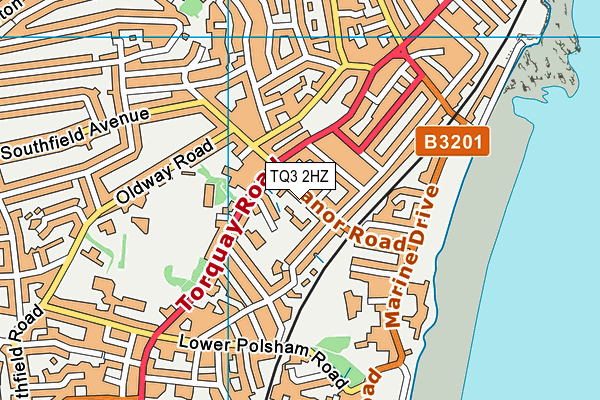 TQ3 2HZ map - OS VectorMap District (Ordnance Survey) TQ3 2HZ map - OS VectorMap District (Ordnance Survey)