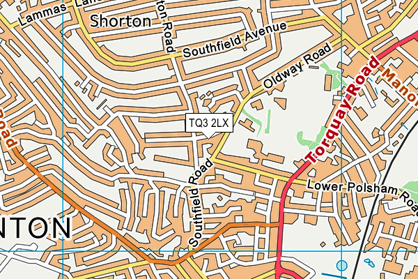 TQ3 2LX map - OS VectorMap District (Ordnance Survey) TQ3 2LX map - OS VectorMap District (Ordnance Survey)