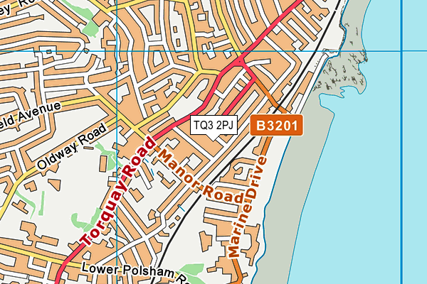 TQ3 2PJ map - OS VectorMap District (Ordnance Survey) TQ3 2PJ map - OS VectorMap District (Ordnance Survey)