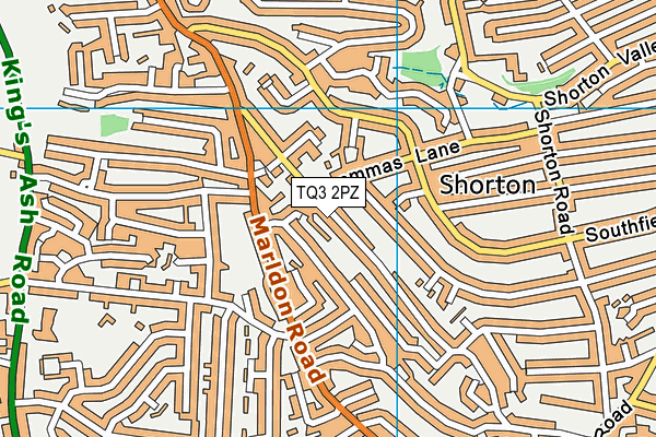TQ3 2PZ map - OS VectorMap District (Ordnance Survey) TQ3 2PZ map - OS VectorMap District (Ordnance Survey)