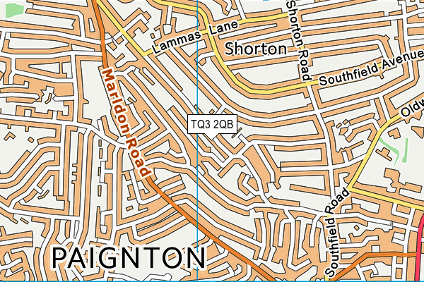 TQ3 2QB map - OS VectorMap District (Ordnance Survey) TQ3 2QB map - OS VectorMap District (Ordnance Survey)