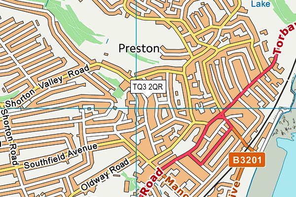 TQ3 2QR map - OS VectorMap District (Ordnance Survey) TQ3 2QR map - OS VectorMap District (Ordnance Survey)
