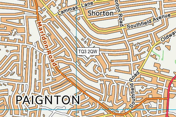 TQ3 2QW map - OS VectorMap District (Ordnance Survey) TQ3 2QW map - OS VectorMap District (Ordnance Survey)