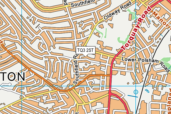 TQ3 2ST map - OS VectorMap District (Ordnance Survey) TQ3 2ST map - OS VectorMap District (Ordnance Survey)