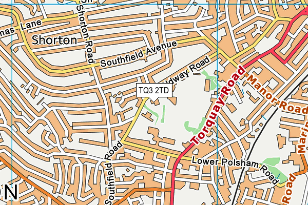 TQ3 2TD map - OS VectorMap District (Ordnance Survey) TQ3 2TD map - OS VectorMap District (Ordnance Survey)