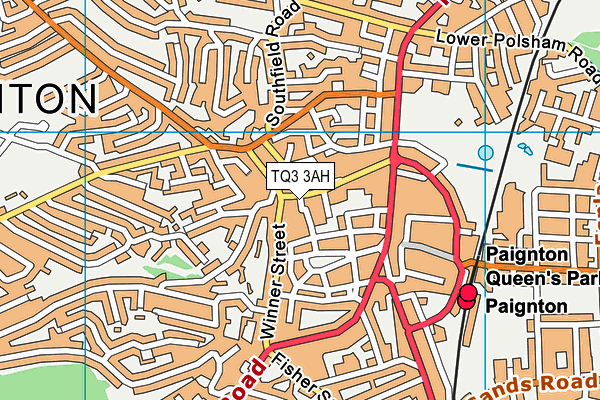 TQ3 3AH map - OS VectorMap District (Ordnance Survey) TQ3 3AH map - OS VectorMap District (Ordnance Survey)