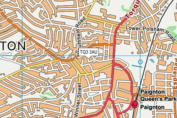 TQ3 3AU map - OS VectorMap District (Ordnance Survey) TQ3 3AU map - OS VectorMap District (Ordnance Survey)