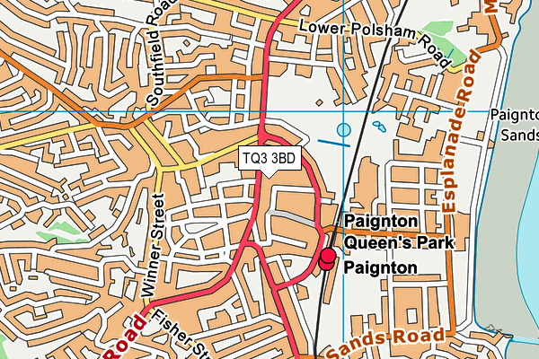 TQ3 3BD map - OS VectorMap District (Ordnance Survey) TQ3 3BD map - OS VectorMap District (Ordnance Survey)