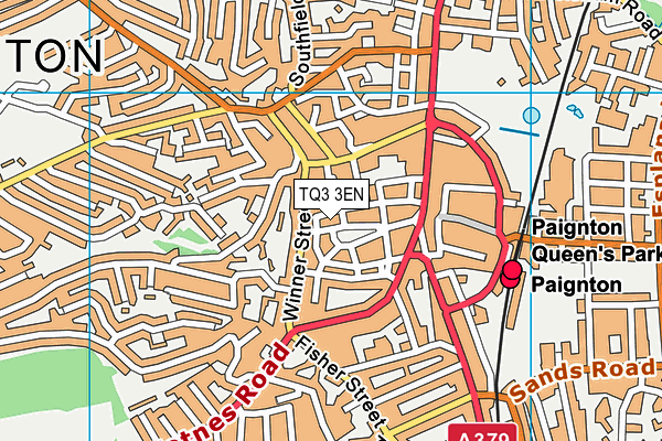 TQ3 3EN map - OS VectorMap District (Ordnance Survey)