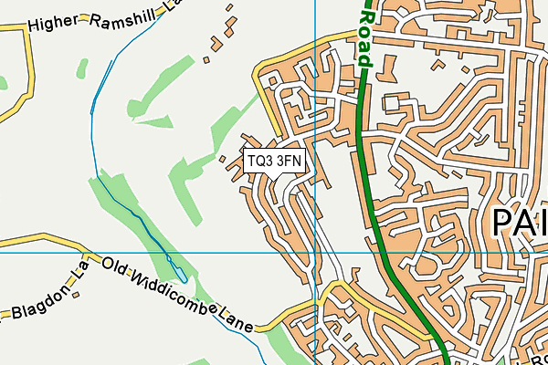 TQ3 3FN map - OS VectorMap District (Ordnance Survey) TQ3 3FN map - OS VectorMap District (Ordnance Survey)