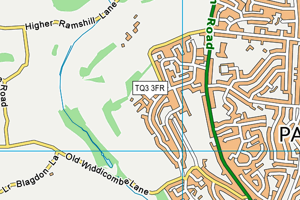 TQ3 3FR map - OS VectorMap District (Ordnance Survey) TQ3 3FR map - OS VectorMap District (Ordnance Survey)