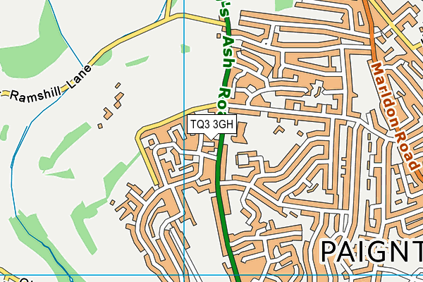 TQ3 3GH map - OS VectorMap District (Ordnance Survey) TQ3 3GH map - OS VectorMap District (Ordnance Survey)
