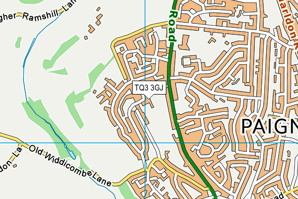 TQ3 3GJ map - OS VectorMap District (Ordnance Survey) TQ3 3GJ map - OS VectorMap District (Ordnance Survey)