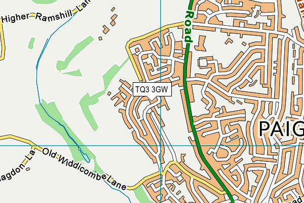 TQ3 3GW map - OS VectorMap District (Ordnance Survey) TQ3 3GW map - OS VectorMap District (Ordnance Survey)