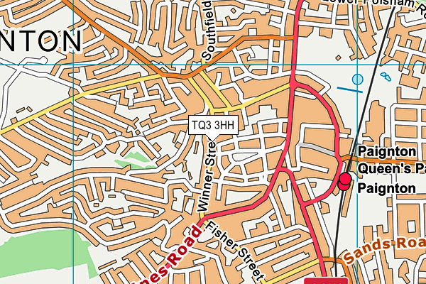 TQ3 3HH map - OS VectorMap District (Ordnance Survey) TQ3 3HH map - OS VectorMap District (Ordnance Survey)