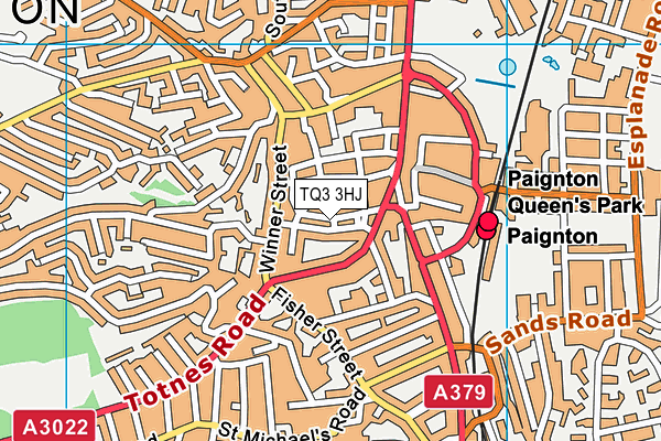 TQ3 3HJ map - OS VectorMap District (Ordnance Survey) TQ3 3HJ map - OS VectorMap District (Ordnance Survey)