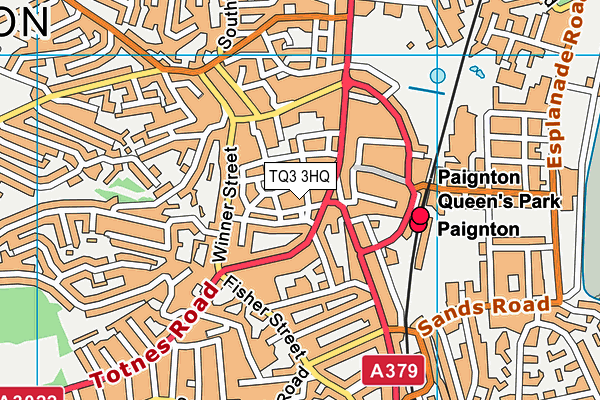 TQ3 3HQ map - OS VectorMap District (Ordnance Survey) TQ3 3HQ map - OS VectorMap District (Ordnance Survey)