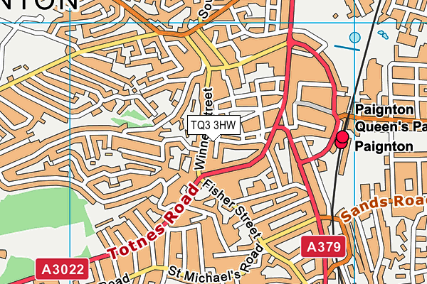 TQ3 3HW map - OS VectorMap District (Ordnance Survey) TQ3 3HW map - OS VectorMap District (Ordnance Survey)