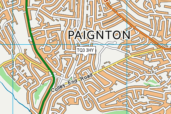 TQ3 3HY map - OS VectorMap District (Ordnance Survey) TQ3 3HY map - OS VectorMap District (Ordnance Survey)