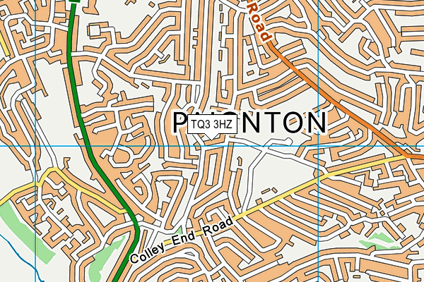 TQ3 3HZ map - OS VectorMap District (Ordnance Survey) TQ3 3HZ map - OS VectorMap District (Ordnance Survey)