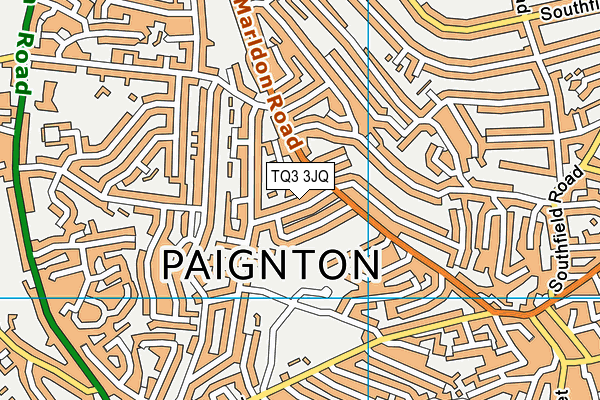 TQ3 3JQ map - OS VectorMap District (Ordnance Survey) TQ3 3JQ map - OS VectorMap District (Ordnance Survey)
