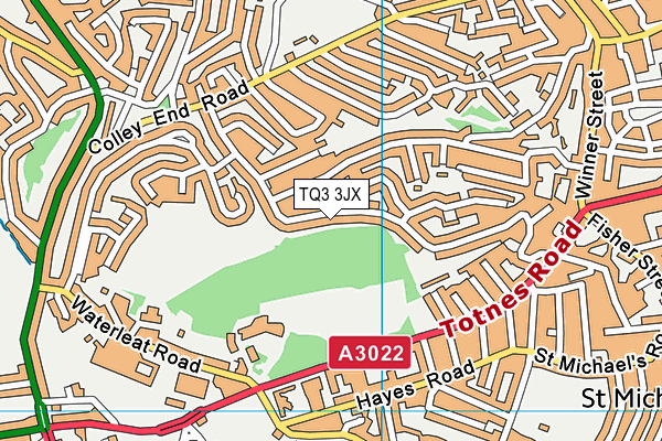 TQ3 3JX map - OS VectorMap District (Ordnance Survey) TQ3 3JX map - OS VectorMap District (Ordnance Survey)