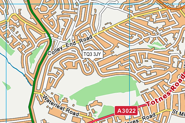 TQ3 3JY map - OS VectorMap District (Ordnance Survey) TQ3 3JY map - OS VectorMap District (Ordnance Survey)