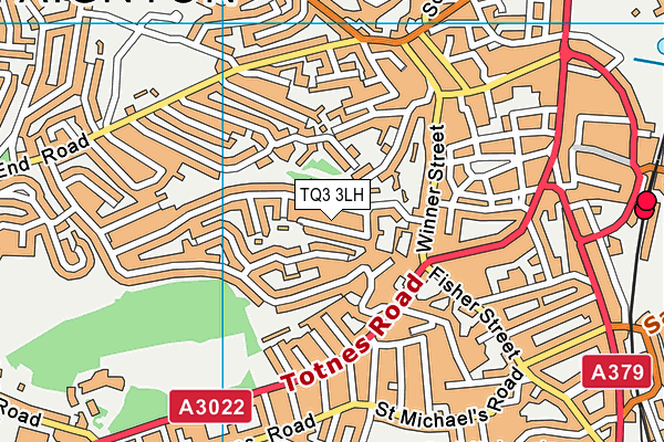 TQ3 3LH map - OS VectorMap District (Ordnance Survey) TQ3 3LH map - OS VectorMap District (Ordnance Survey)