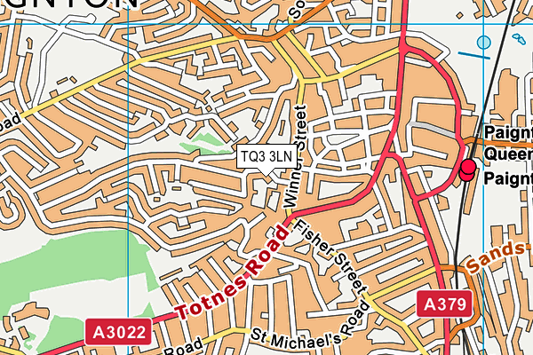 TQ3 3LN map - OS VectorMap District (Ordnance Survey) TQ3 3LN map - OS VectorMap District (Ordnance Survey)
