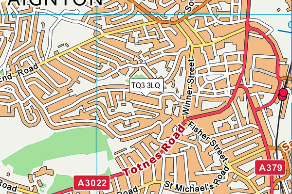 TQ3 3LQ map - OS VectorMap District (Ordnance Survey) TQ3 3LQ map - OS VectorMap District (Ordnance Survey)