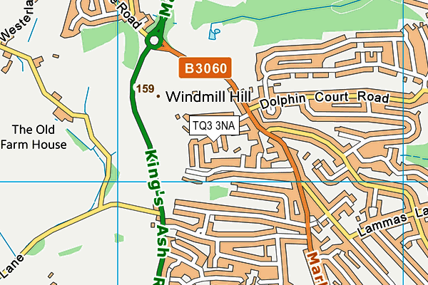 TQ3 3NA map - OS VectorMap District (Ordnance Survey) TQ3 3NA map - OS VectorMap District (Ordnance Survey)
