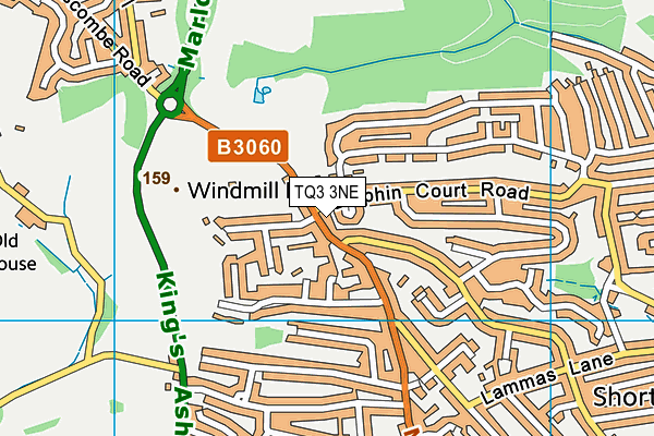 TQ3 3NE map - OS VectorMap District (Ordnance Survey) TQ3 3NE map - OS VectorMap District (Ordnance Survey)