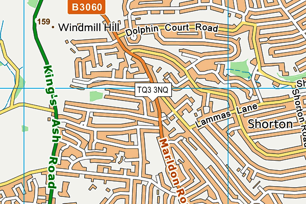 TQ3 3NQ map - OS VectorMap District (Ordnance Survey) TQ3 3NQ map - OS VectorMap District (Ordnance Survey)