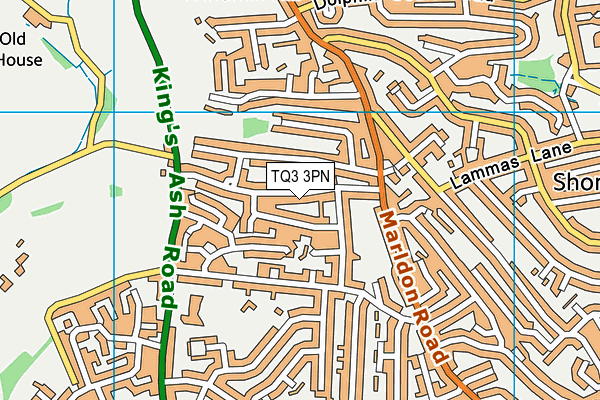 TQ3 3PN map - OS VectorMap District (Ordnance Survey) TQ3 3PN map - OS VectorMap District (Ordnance Survey)