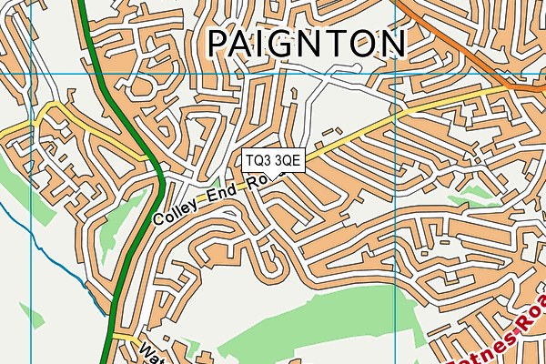 TQ3 3QE map - OS VectorMap District (Ordnance Survey) TQ3 3QE map - OS VectorMap District (Ordnance Survey)