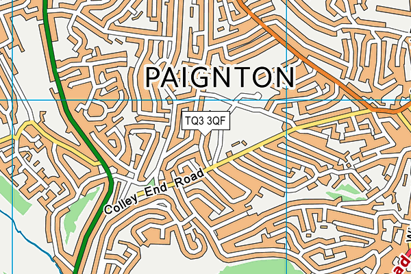 TQ3 3QF map - OS VectorMap District (Ordnance Survey)