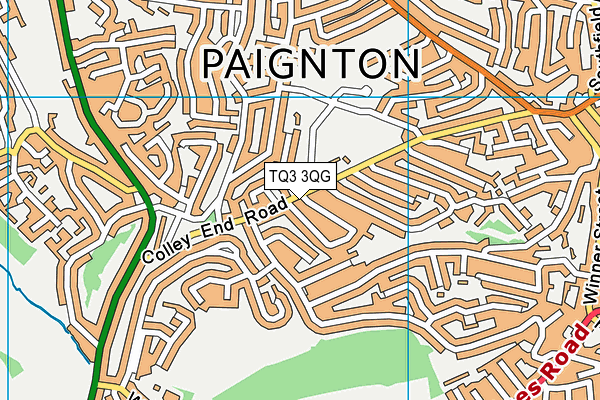 TQ3 3QG map - OS VectorMap District (Ordnance Survey) TQ3 3QG map - OS VectorMap District (Ordnance Survey)
