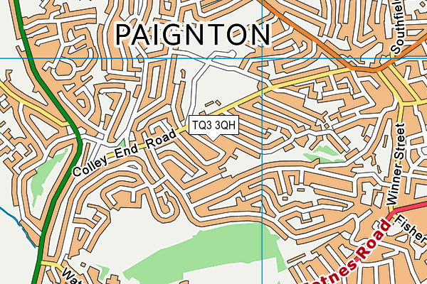 TQ3 3QH map - OS VectorMap District (Ordnance Survey) TQ3 3QH map - OS VectorMap District (Ordnance Survey)
