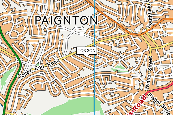 TQ3 3QN map - OS VectorMap District (Ordnance Survey) TQ3 3QN map - OS VectorMap District (Ordnance Survey)