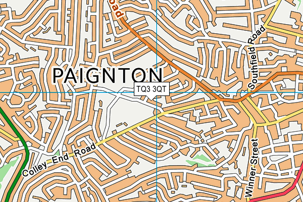 TQ3 3QT map - OS VectorMap District (Ordnance Survey) TQ3 3QT map - OS VectorMap District (Ordnance Survey)