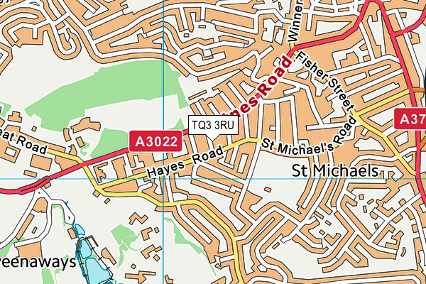 TQ3 3RU map - OS VectorMap District (Ordnance Survey) TQ3 3RU map - OS VectorMap District (Ordnance Survey)